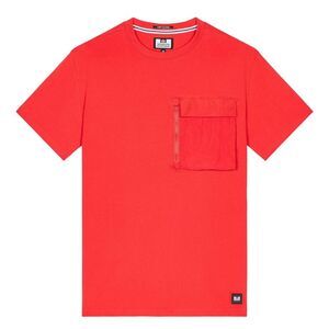 Weekend Offender Mens Takaji Parachute Pocket T-Shirt / Red